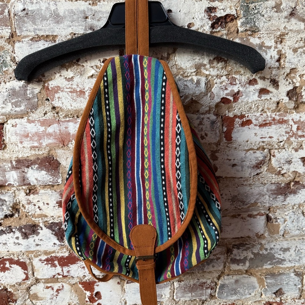 Bohemian Striped Women's Backpack